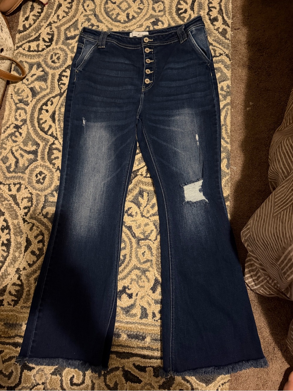 Kancan Distressed Jeans Blue Waist 15/31